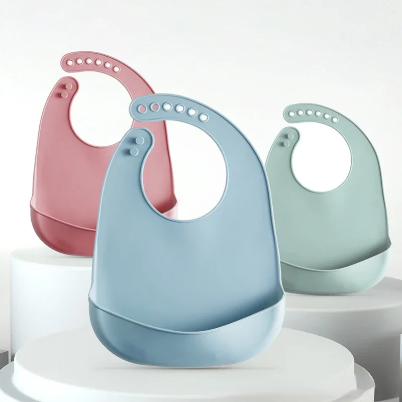 Baby Nursery Things - 1-3 szt. Śliniak dla niemowląt, regulowany,