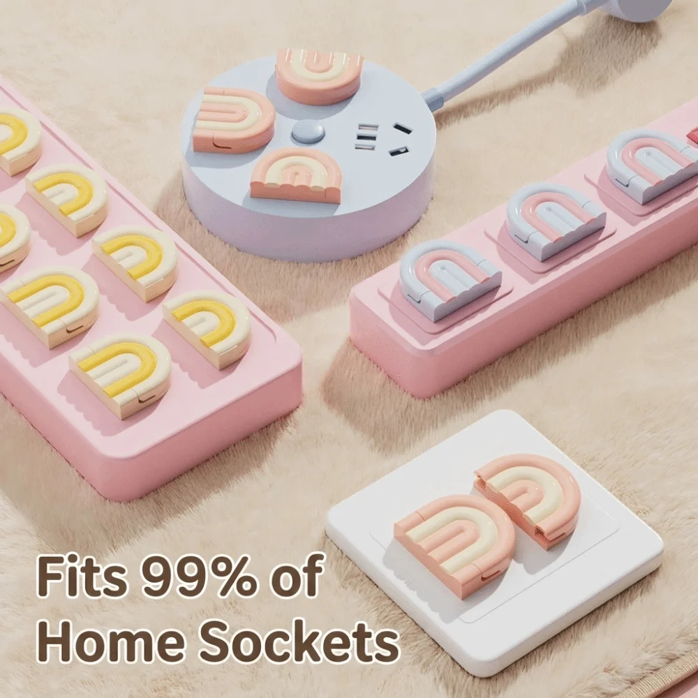 Outlet Cover Childproof - 1 Zestaw Osłonek na Gniazdka Przeciwprądowe,