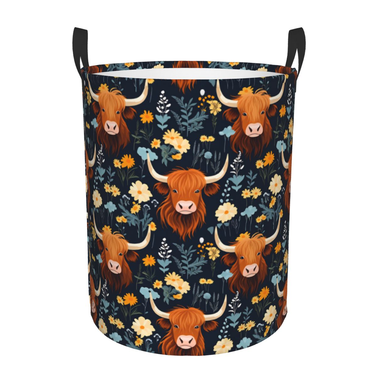 Laundry Hamper Nursery - Kosz na pranie z motywem kwiatowych