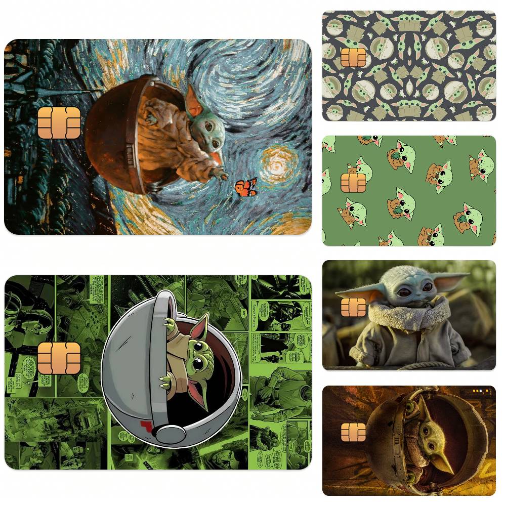 Baby Yoda Nursery Decor - Naklejki na karty kredytowe S-Star Wars