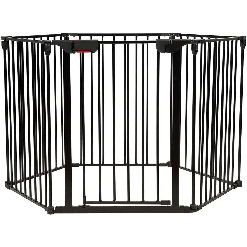 Baby Gate Extra Wide - 6-panelowa, regulowana, bardzo szeroka bramka dla