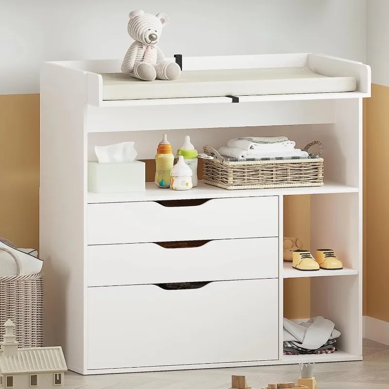 Baby Nursery Table - Nowoczesna minimalistyczna przewijalnia dla niemowląt z