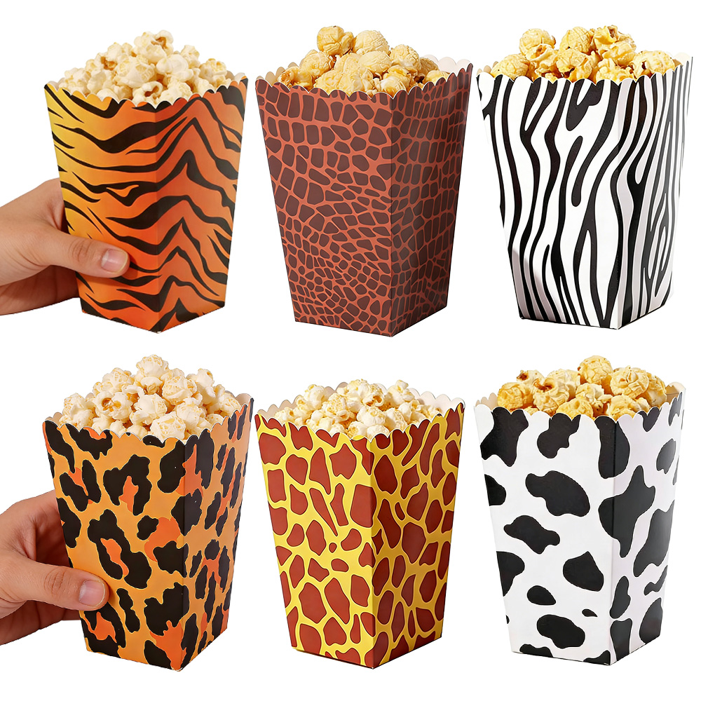 Baby Nursery Jungle Theme - 6-36 szt. Pudełka na popcorn z