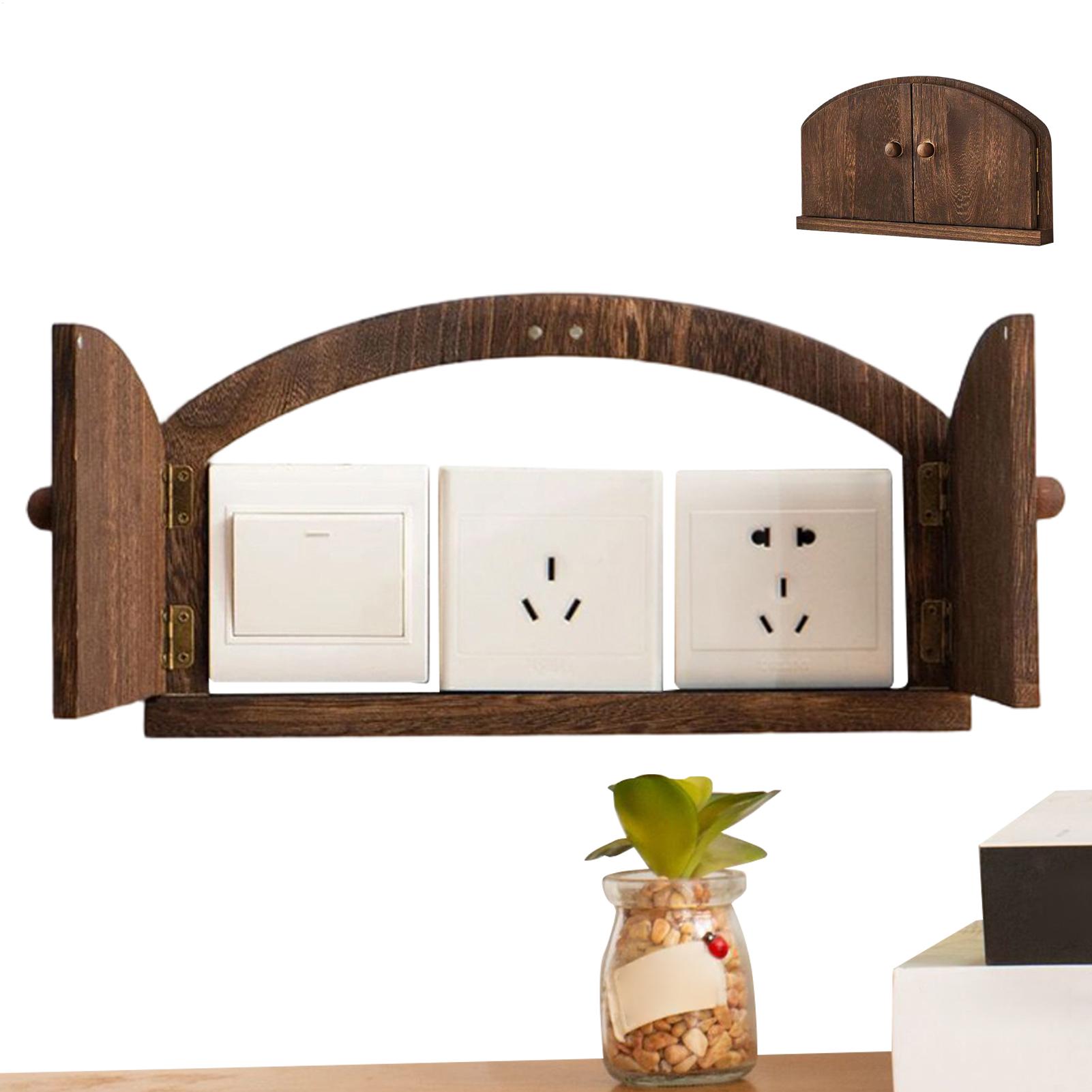 Outlet Cover Childproof - Dekoracyjna drewniana osłonka na gniazdko w