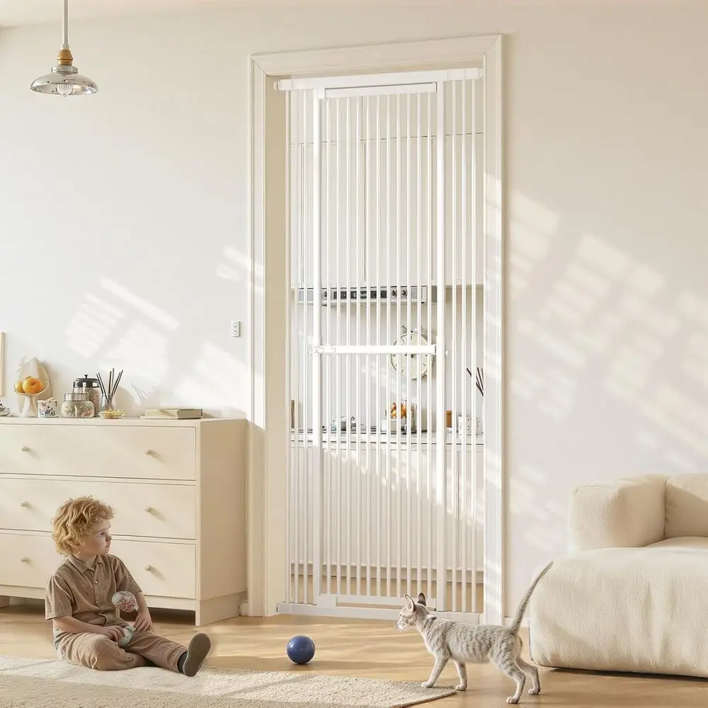 Baby Gate Extra Wide - Bardzo wysoka, regulowana bramka dla kota