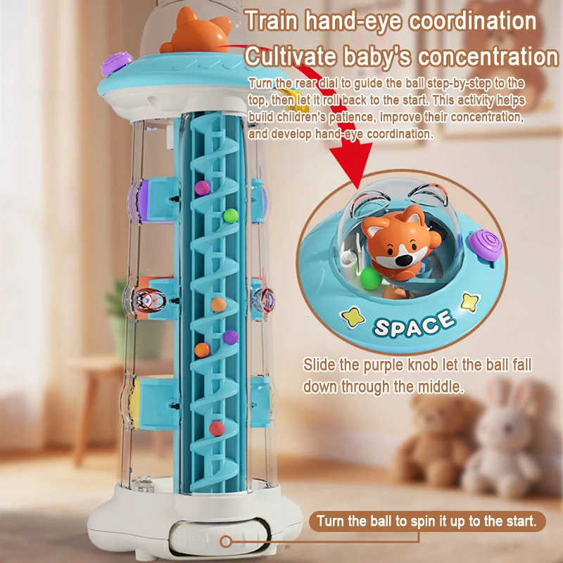 Zabawka Montessori - Wieża z k – Baby Nursery Table recenzja i cena