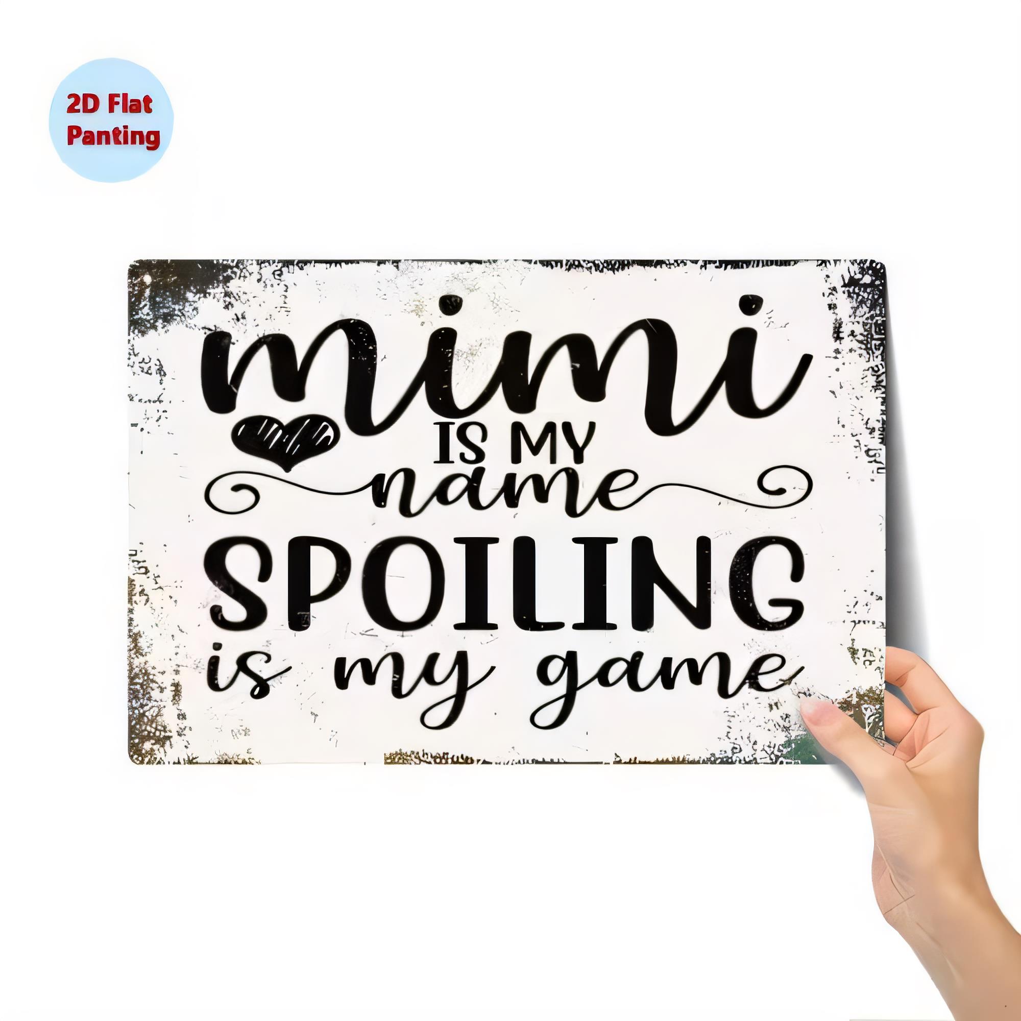 Tabliczka Metalowa MIMI JEST I – Baby Nursery Games recenzja i cena
