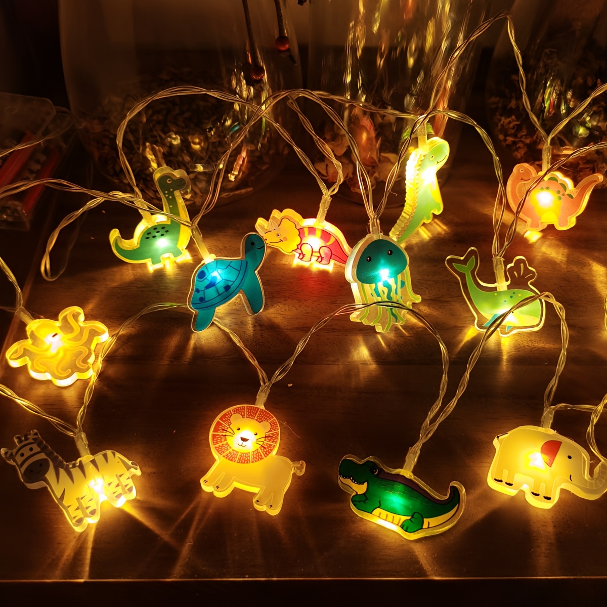 Lampki dekoracyjne LED z motyw – Baby Nursery Jungle Theme recenzja i cena