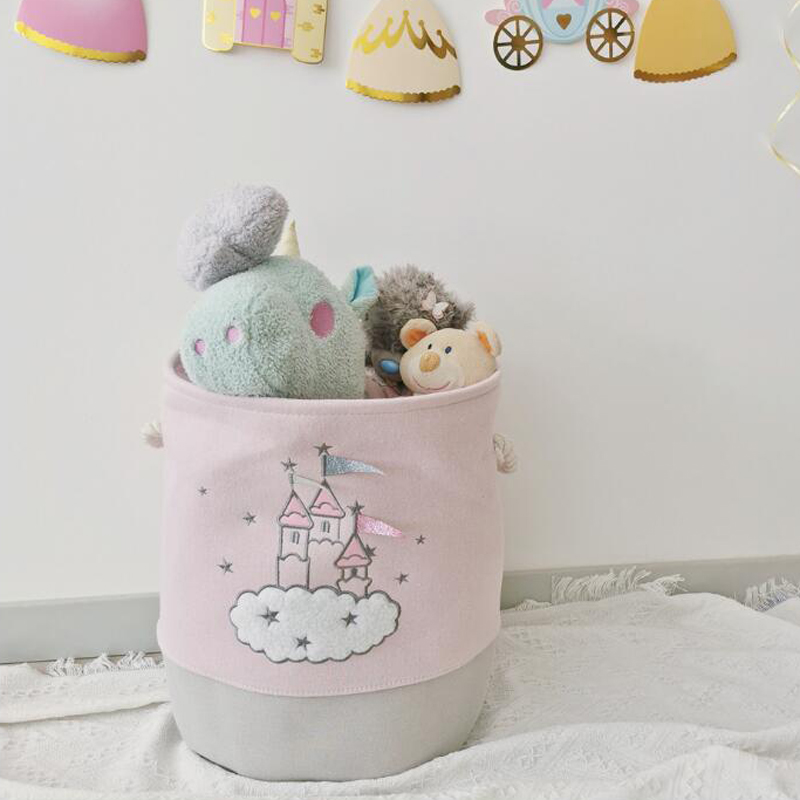 Duży różowy kosz na pranie Kos – Laundry Hamper Nursery recenzja i cena