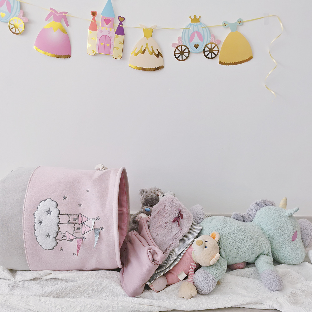 Duży różowy kosz na pranie Kos – Laundry Hamper Nursery recenzja i cena