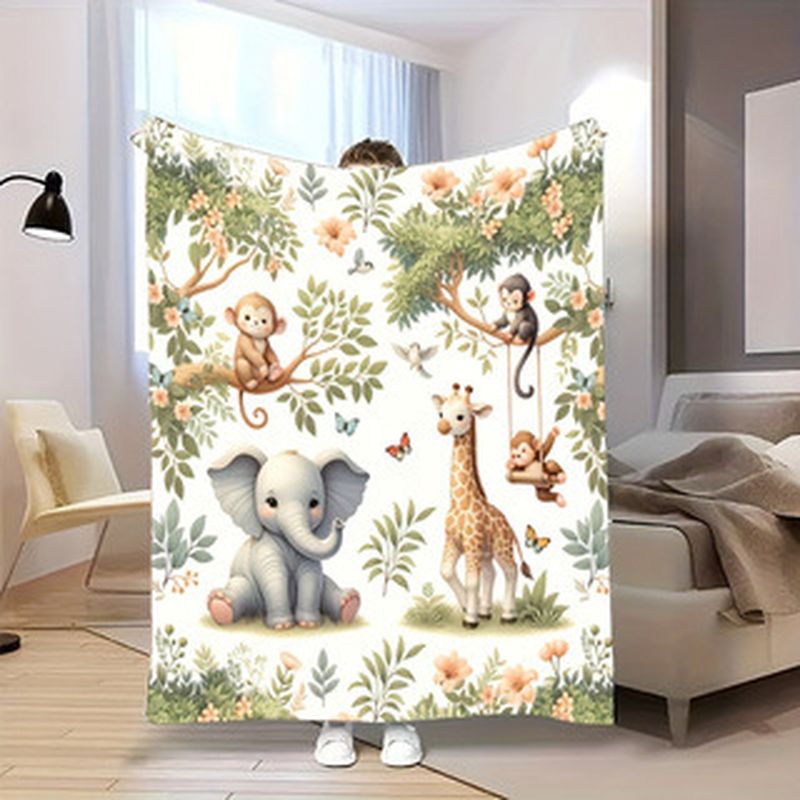 Kocyk dla niemowląt VIKAMA z m – Baby Nursery Animal Prints recenzja i cena