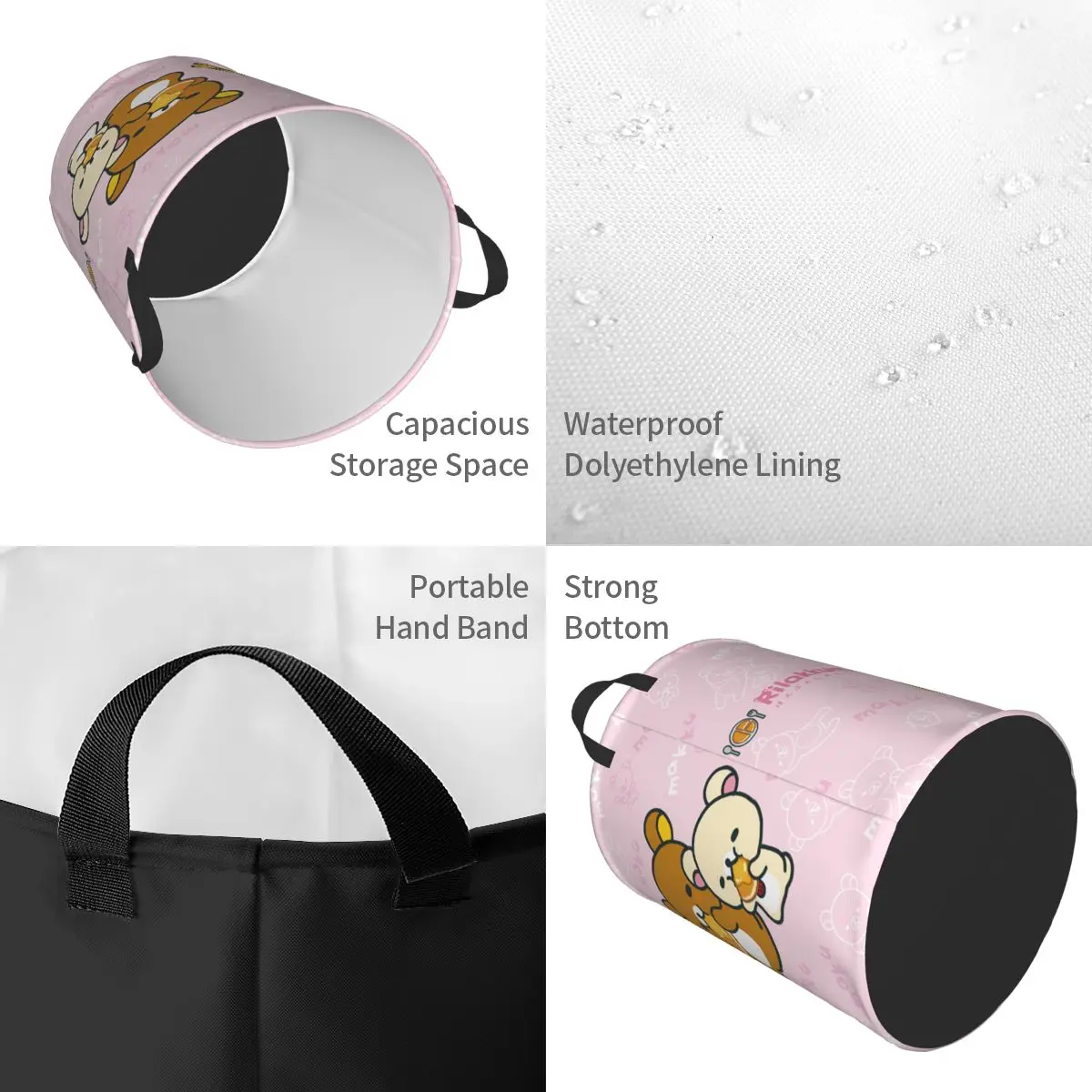 Kosz na pranie z motywem kawai – Laundry Hamper Nursery recenzja i cena