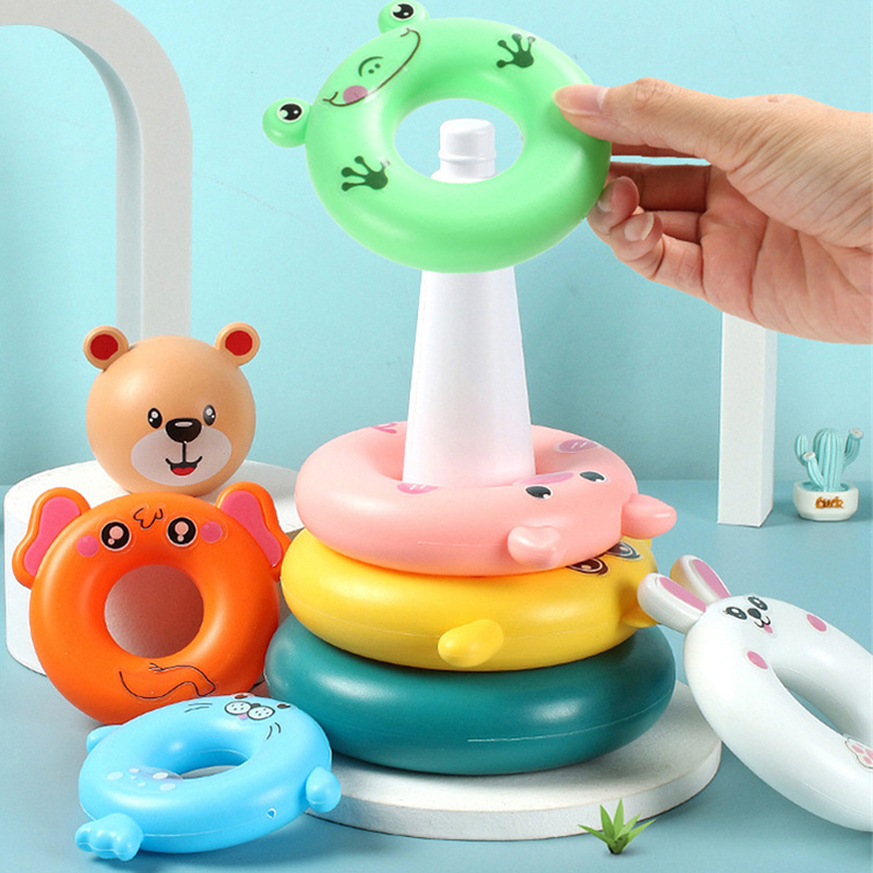 Tęczowa wieża pierścionek do ł – Baby Nursery Table recenzja i cena