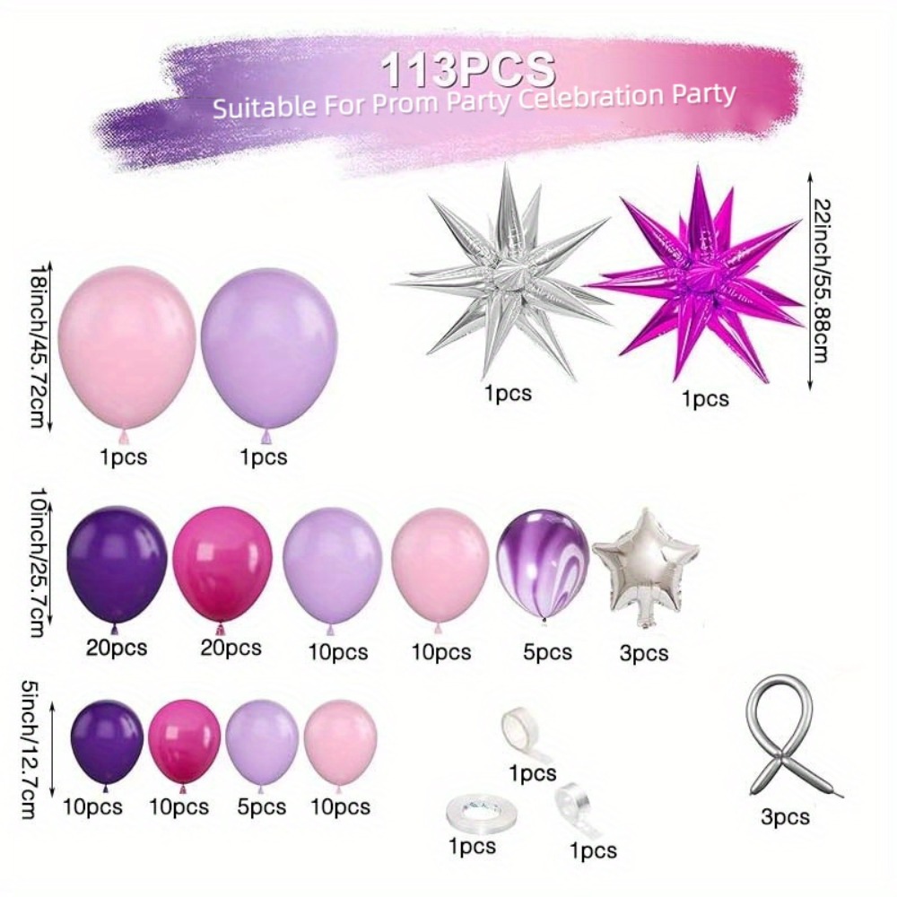 Zestaw łuku z balonów 113 szt. – Baby Nursery Hot Air Balloon recenzja i cena