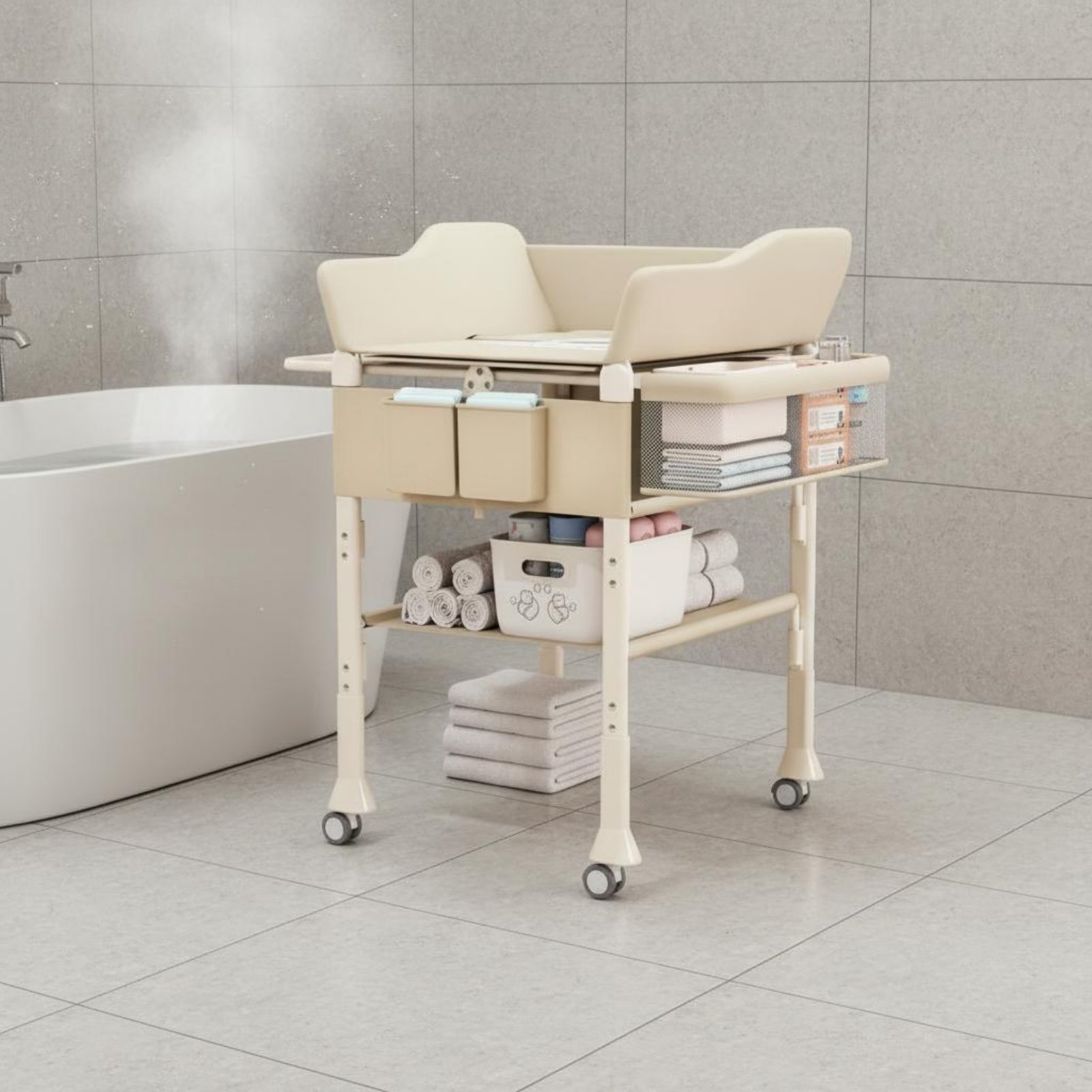 Stolik do kąpieli i przewijani – Baby Nursery Table recenzja i cena
