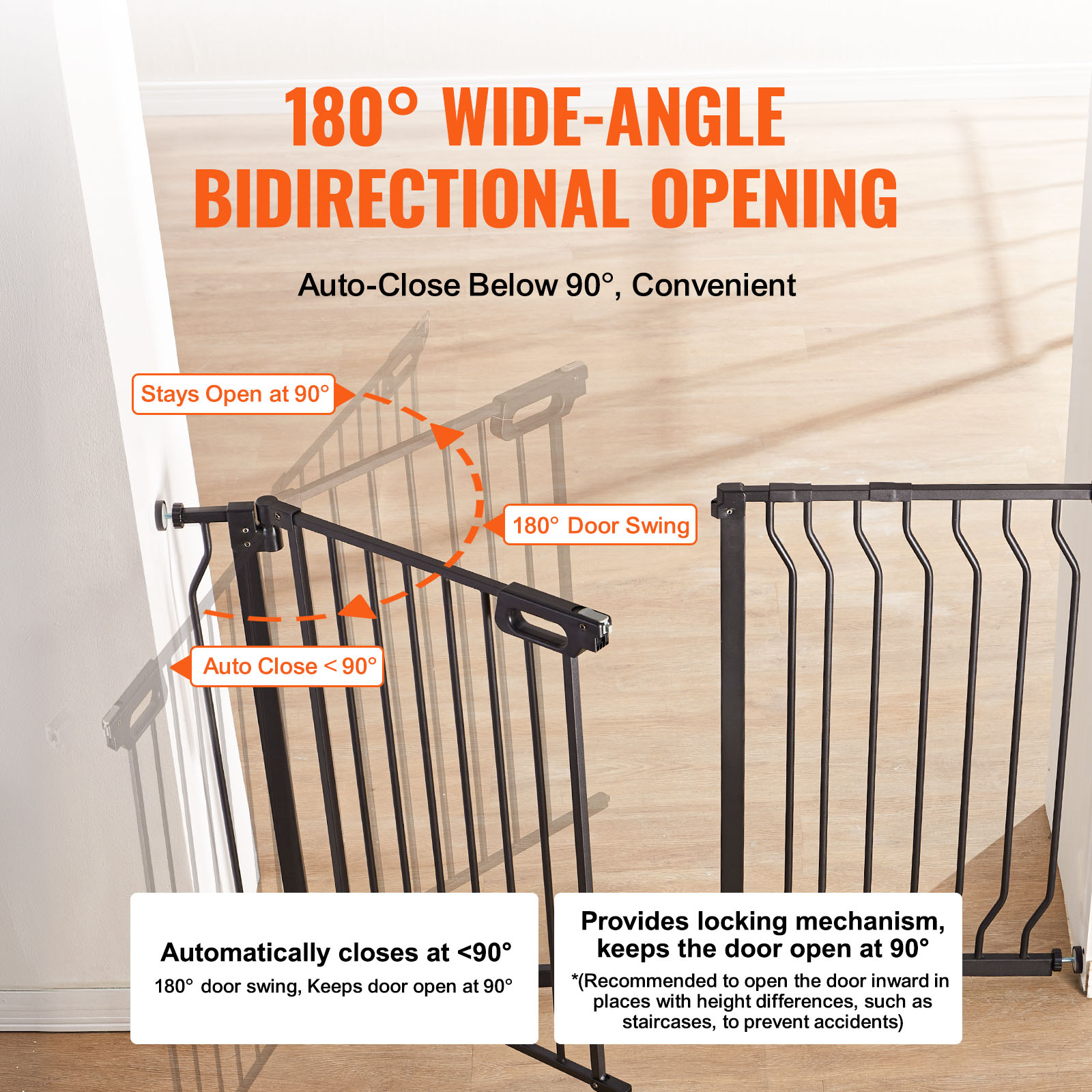 Bramka dla dzieci, 75-118 cm e – Baby Gate Extra Wide recenzja i cena