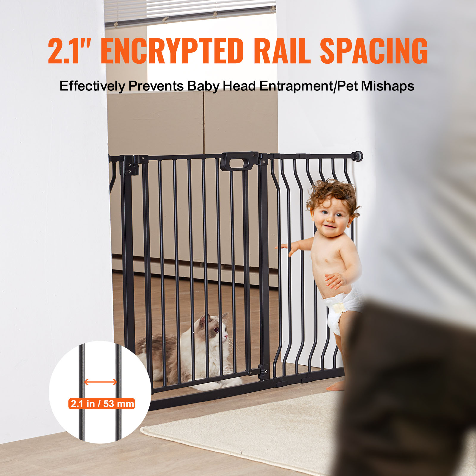 Bramka dla dzieci, 75-118 cm e – Baby Gate Extra Wide recenzja i cena