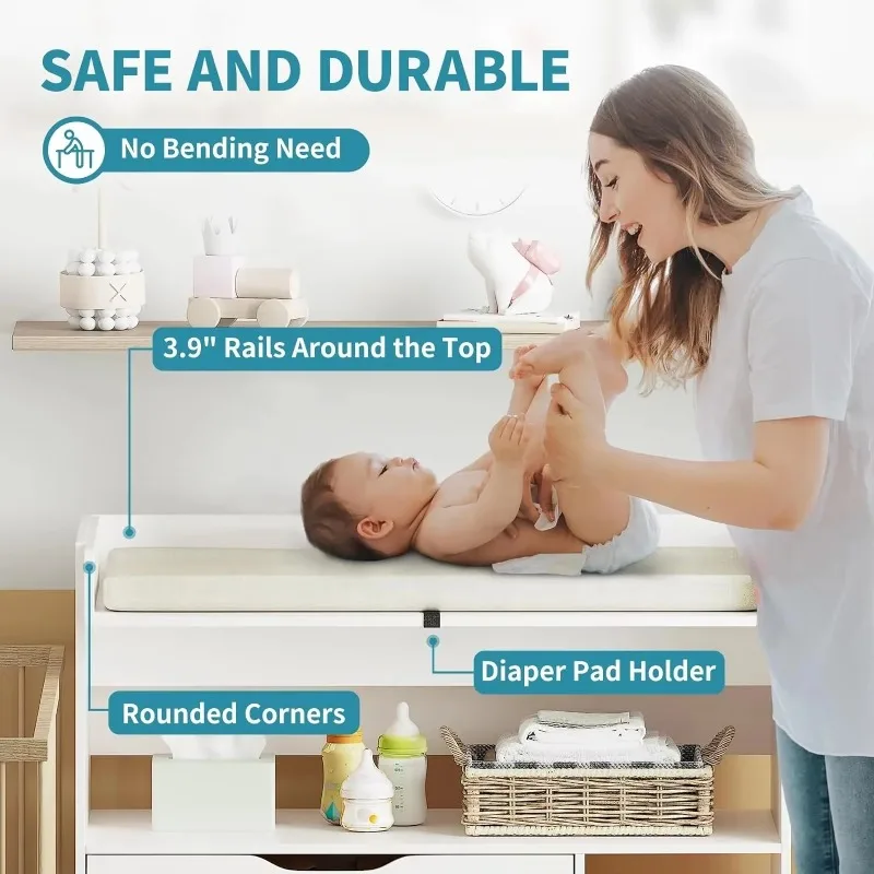 Nowoczesna minimalistyczna prz – Baby Nursery Table recenzja i cena