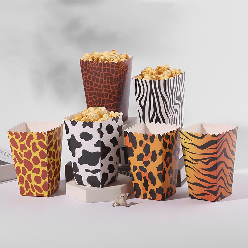 6-36 szt. Pudełka na popcorn z – Baby Nursery Jungle Theme recenzja i cena