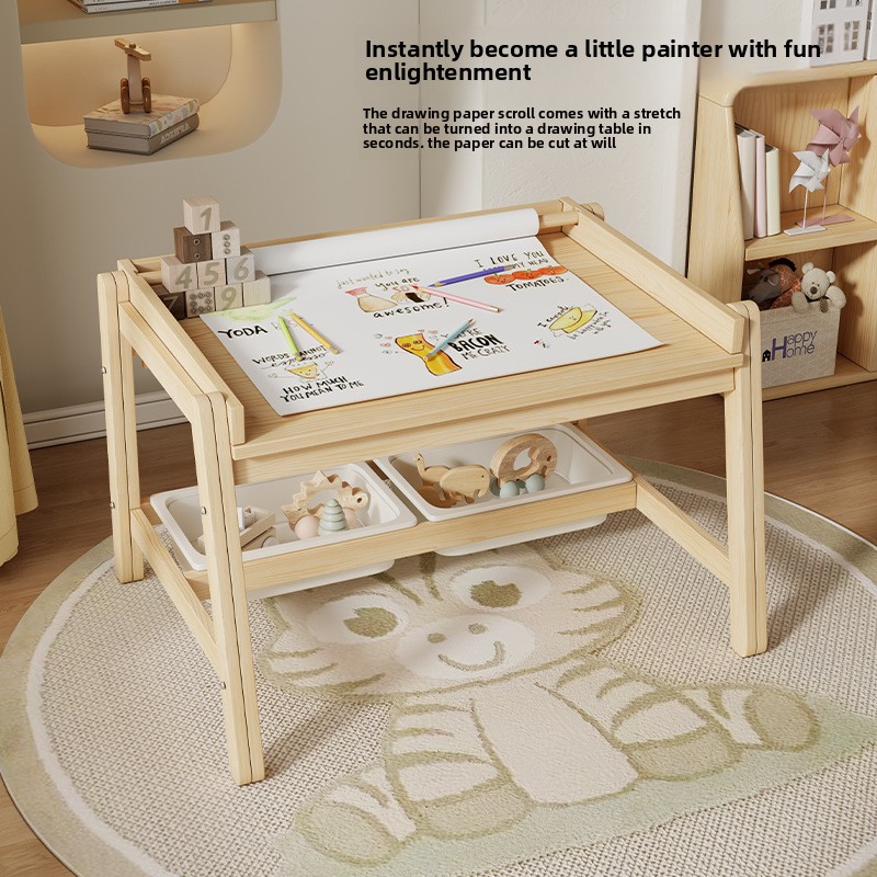 Stoły i krzesła z litego drewn – Baby Nursery Table recenzja i cena