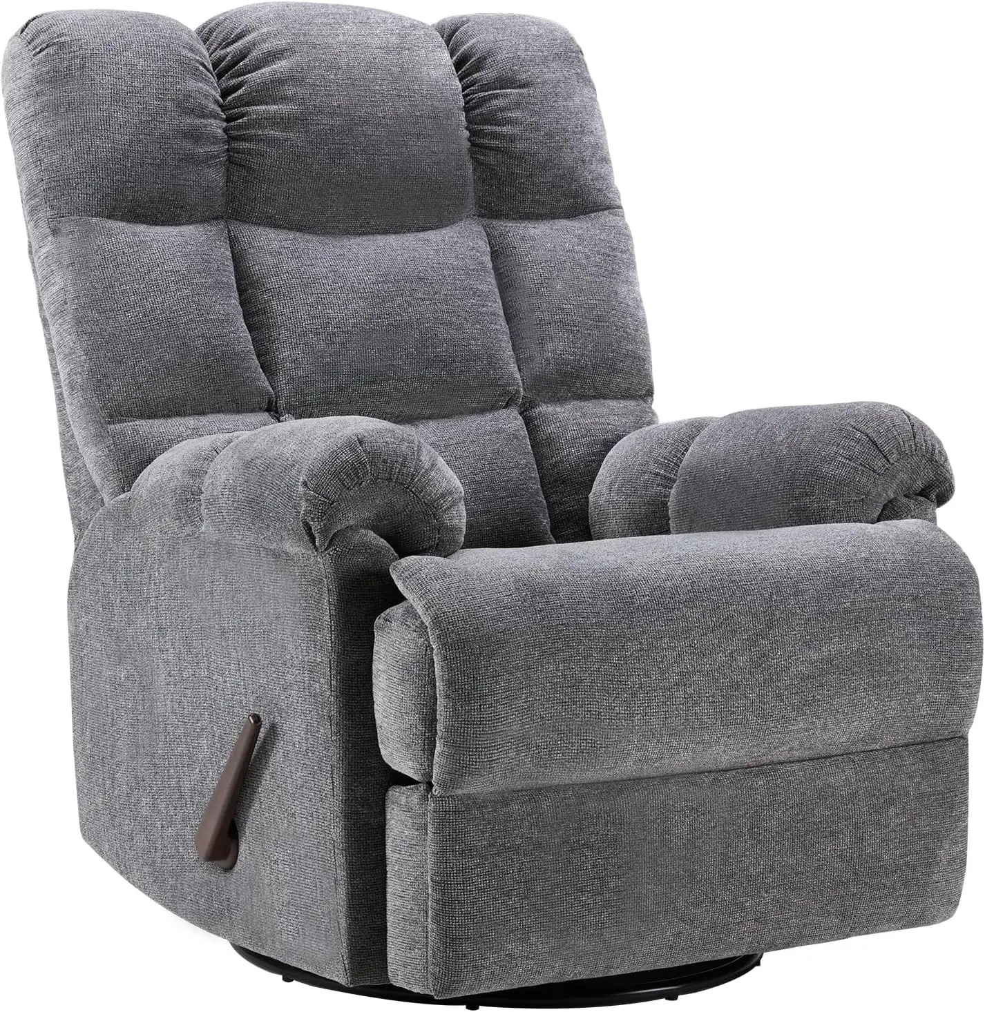 Szary obrotowy fotel bujany z  – Rocking Chair Nursery recenzja i cena