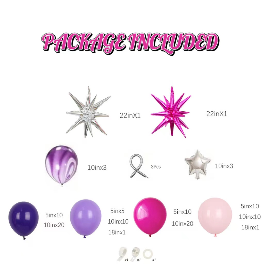 111Pcs Gorące różowe fioletowe – Baby Nursery Hot Air Balloon recenzja i cena