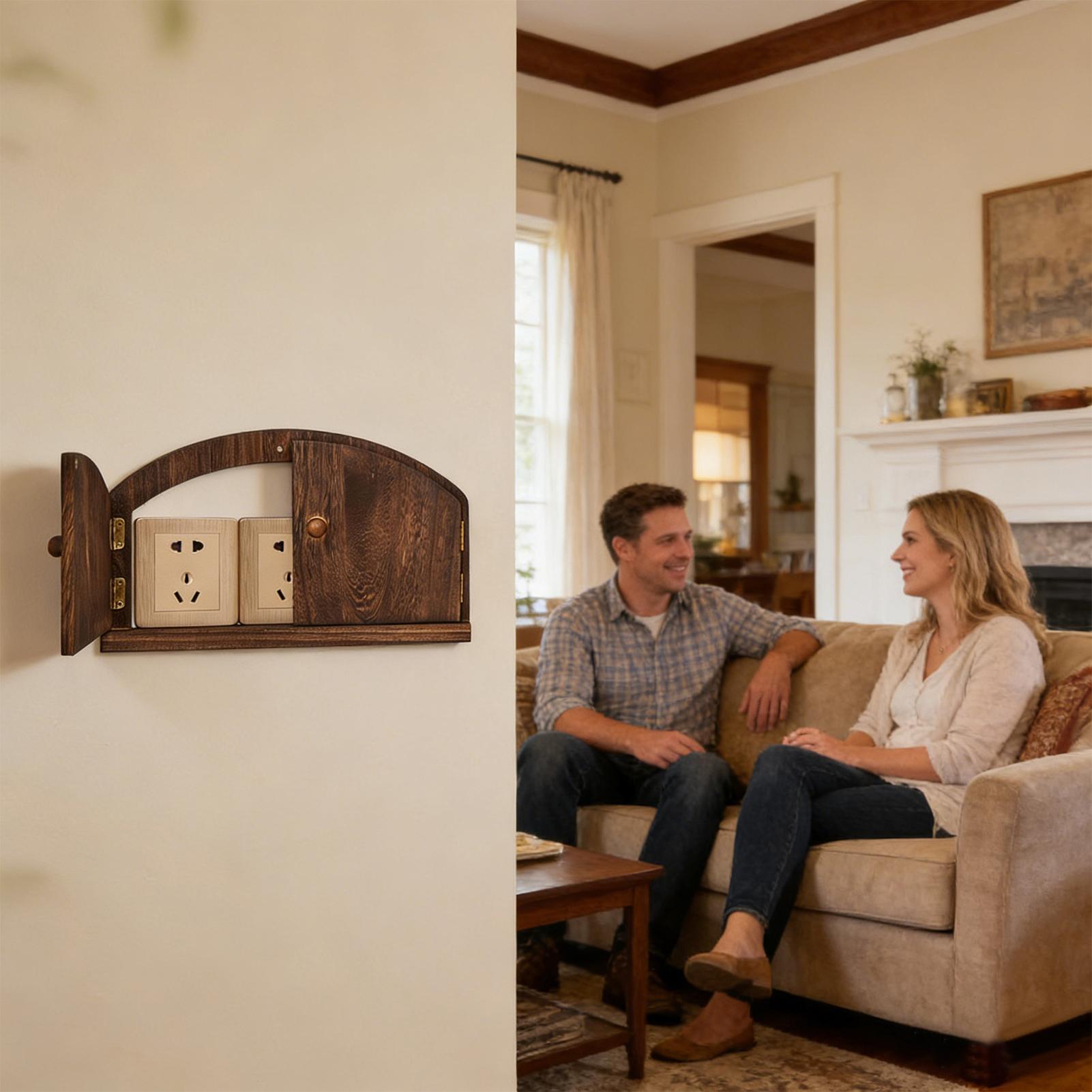 Dekoracyjna drewniana osłonka  – Outlet Cover Childproof recenzja i cena