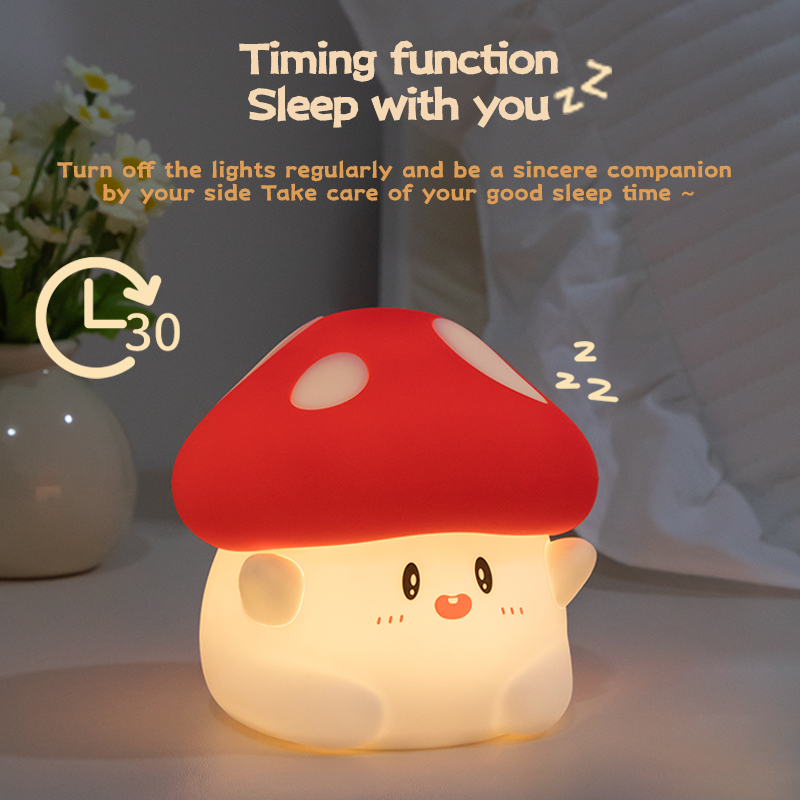 Grzybowa lampka nocna LED akum – Baby Nursery Table recenzja i cena