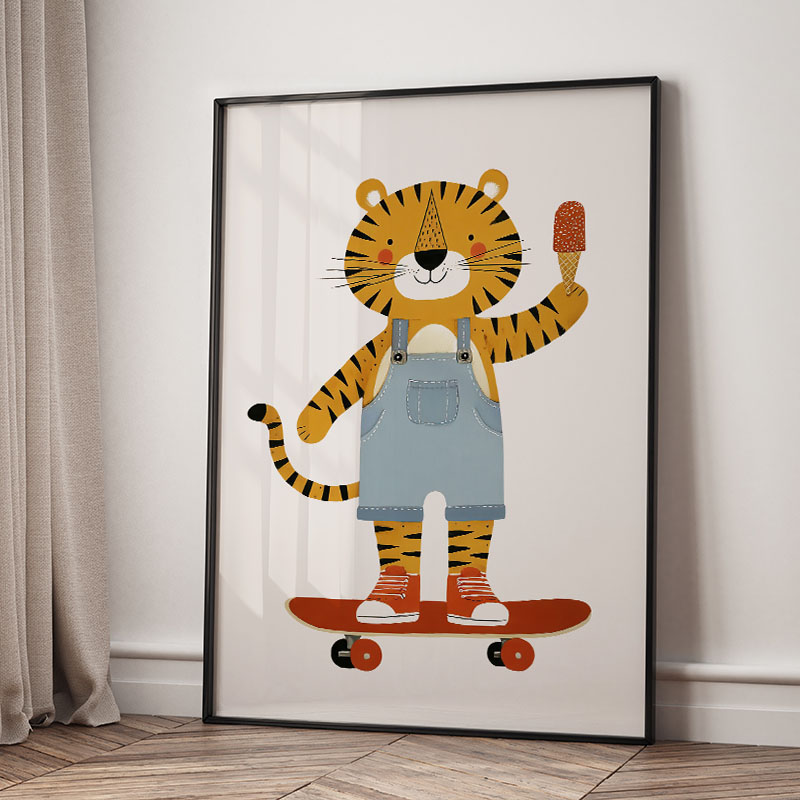 Zabawne Kreskówkowe Zwierzęta  – Baby Nursery Animal Prints recenzja i cena
