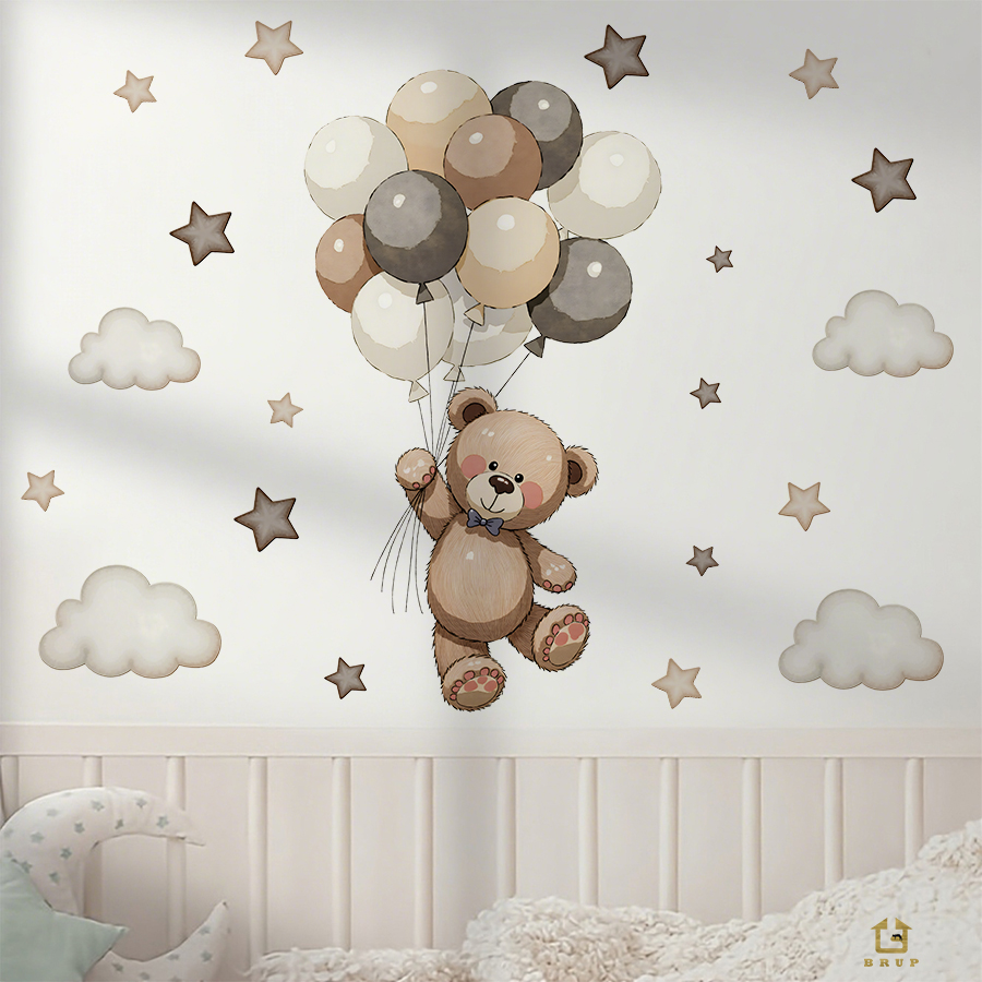 Urocze naklejki ścienne z misi – Baby Nursery Things recenzja i cena