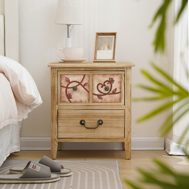 Stolik nocny z naturalnego dre – Baby Nursery Table recenzja i cena