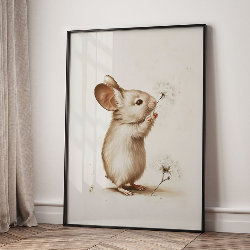 Niedźwiedź Królik Lis Jeleń Wi – Baby Nursery Animal Prints recenzja i cena
