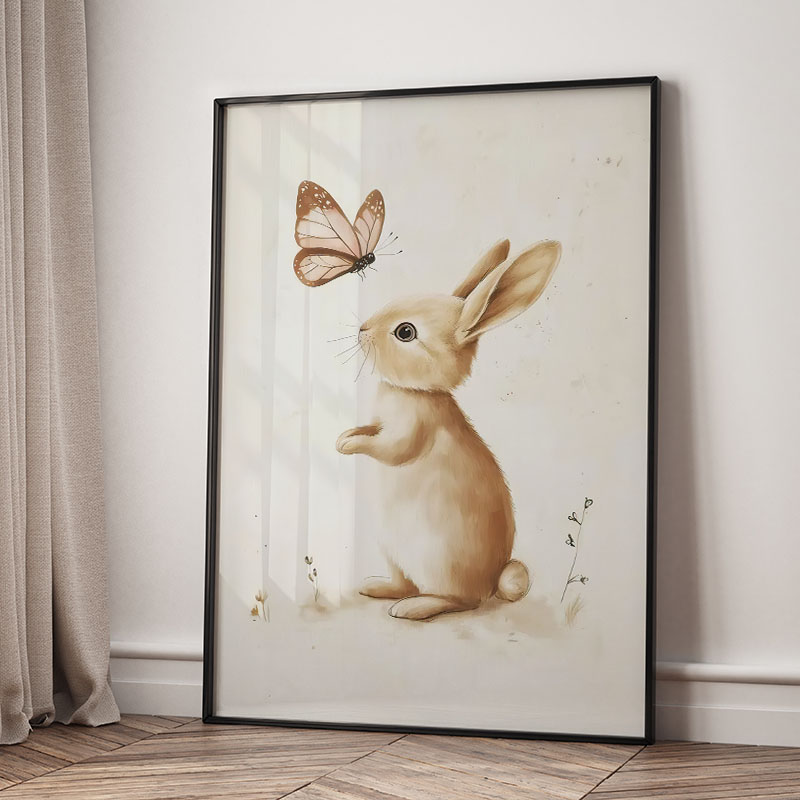 Niedźwiedź Królik Lis Jeleń Wi – Baby Nursery Animal Prints recenzja i cena