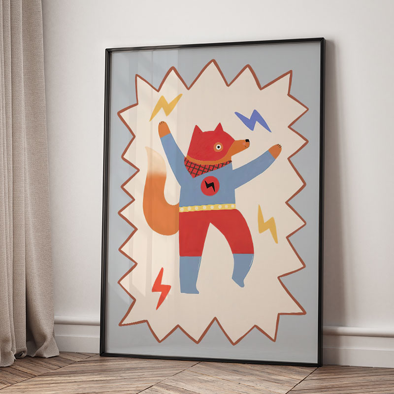 Zabawne Kreskówkowe Super Fajn – Baby Nursery Animal Prints recenzja i cena