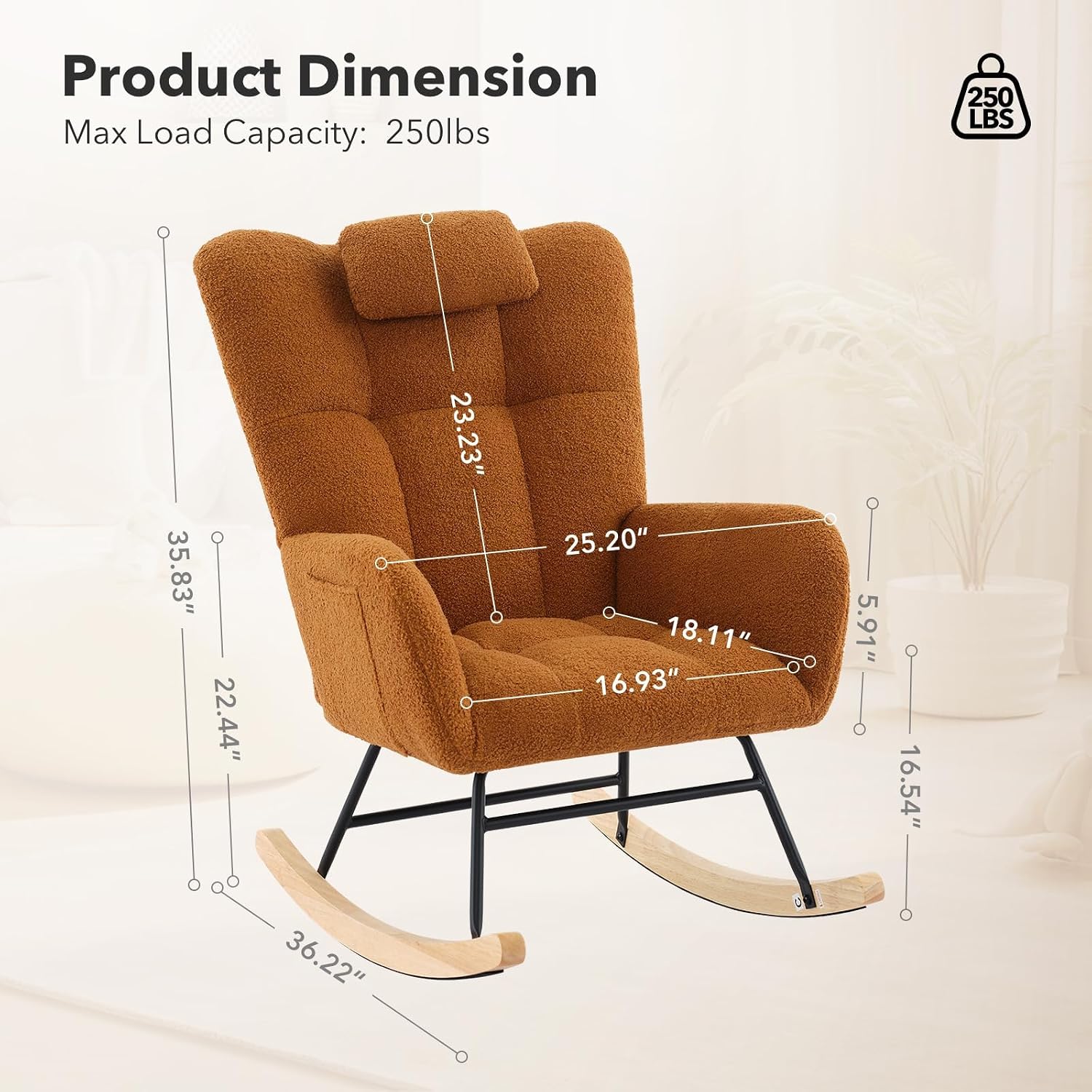 Fotel bujany Teddy Glider do p – Rocking Chair Nursery recenzja i cena