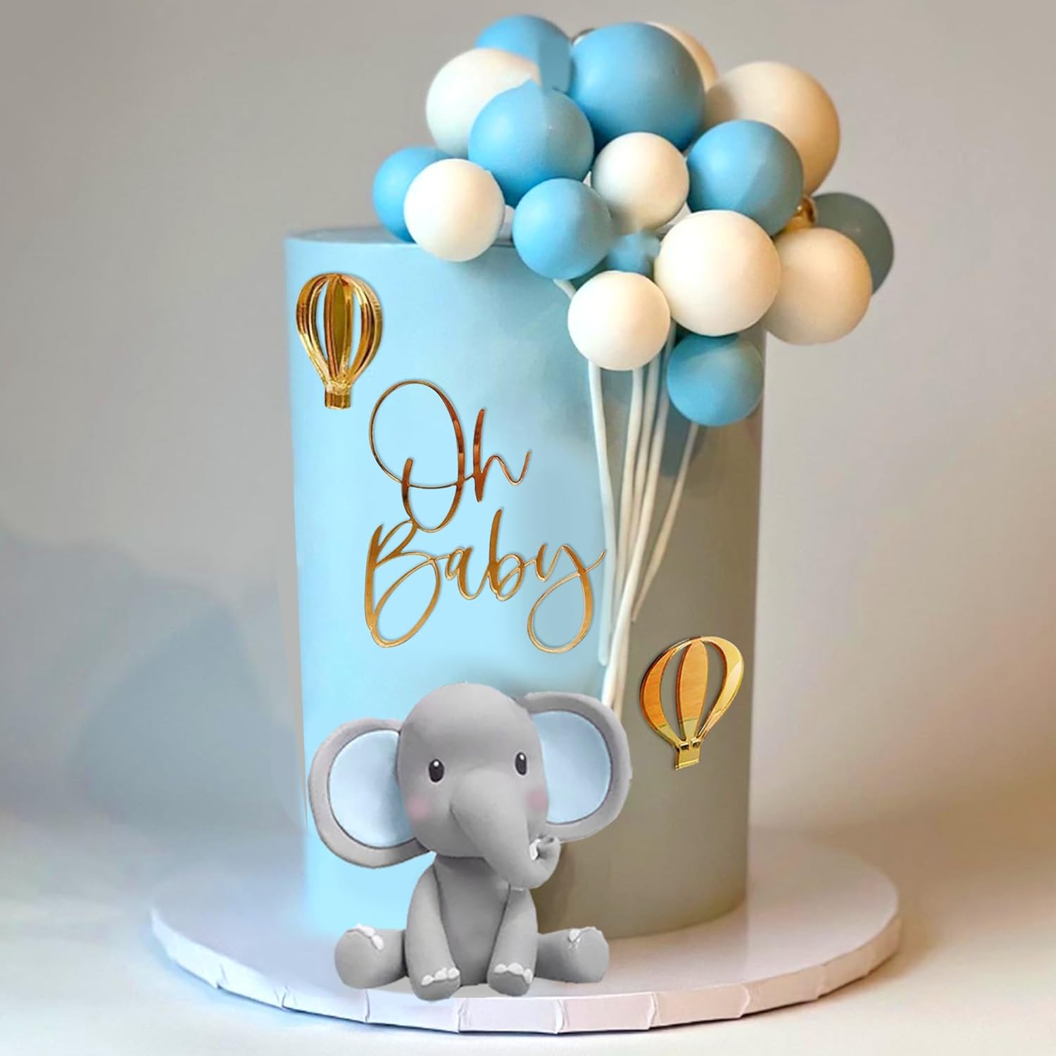 Dekoracja tortu w kształcie sł – Baby Nursery Hot Air Balloon recenzja i cena