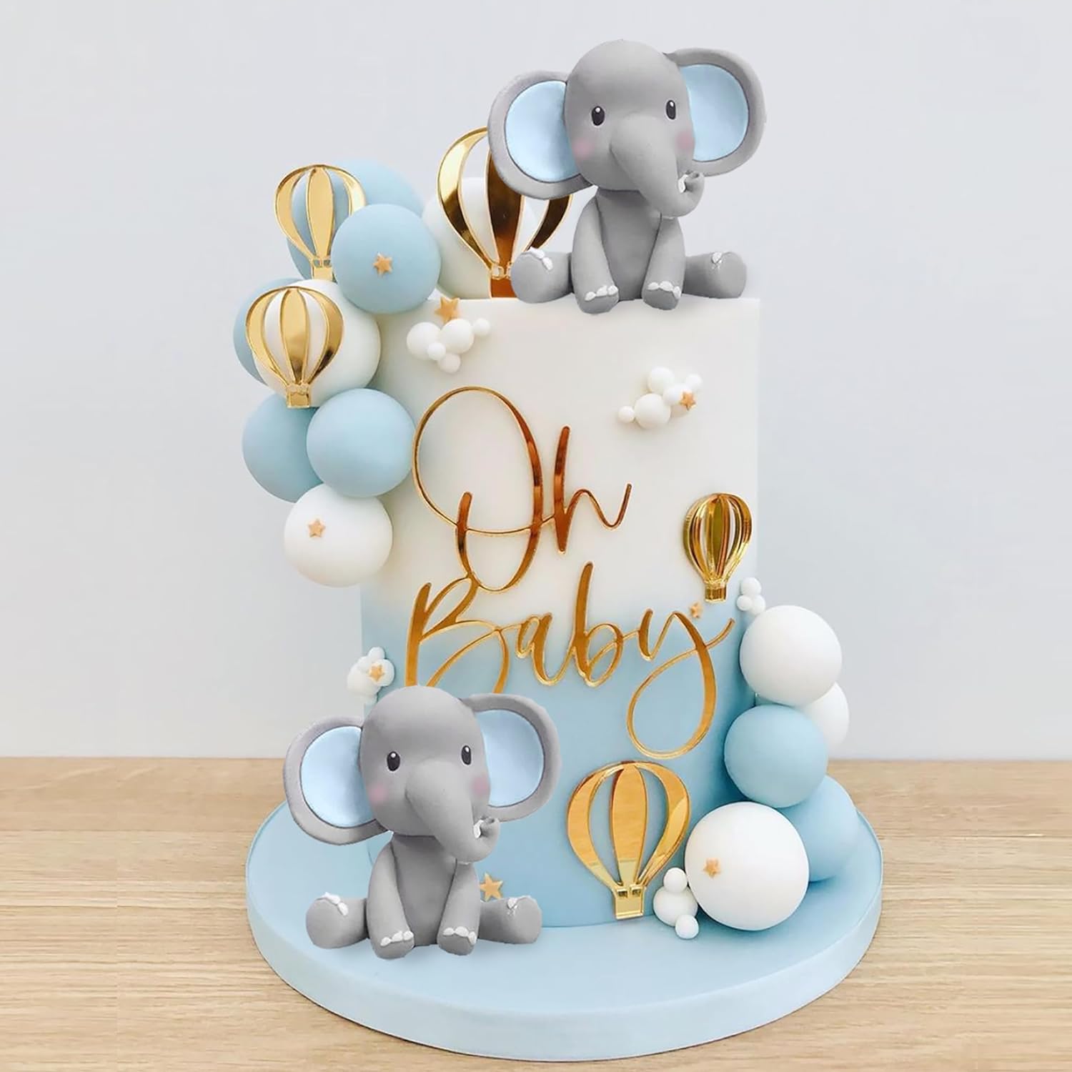 Dekoracja tortu w kształcie sł – Baby Nursery Hot Air Balloon recenzja i cena